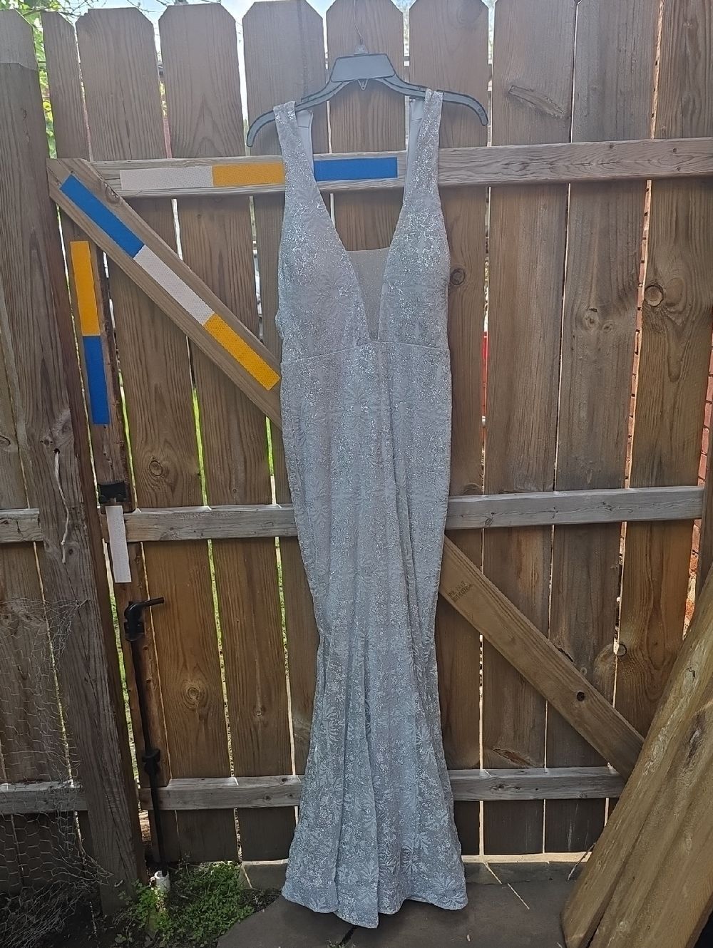 V-Neck Evening Gown